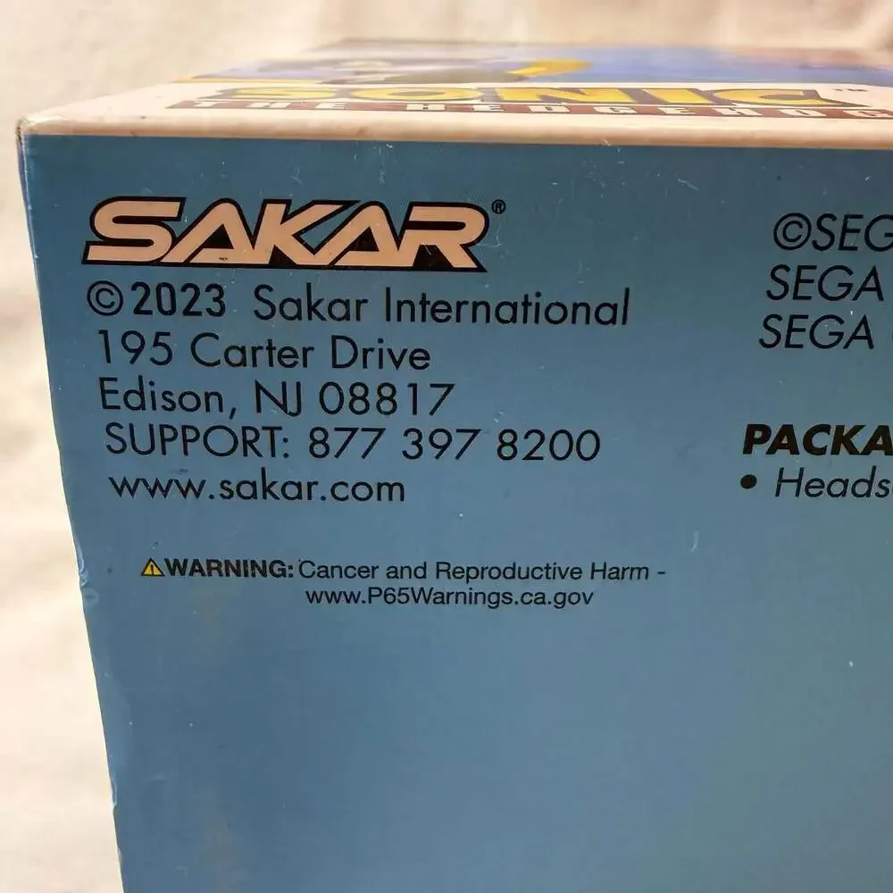 Sakar International Sonic The Hedgehog Gaming Headset with Communication Mic